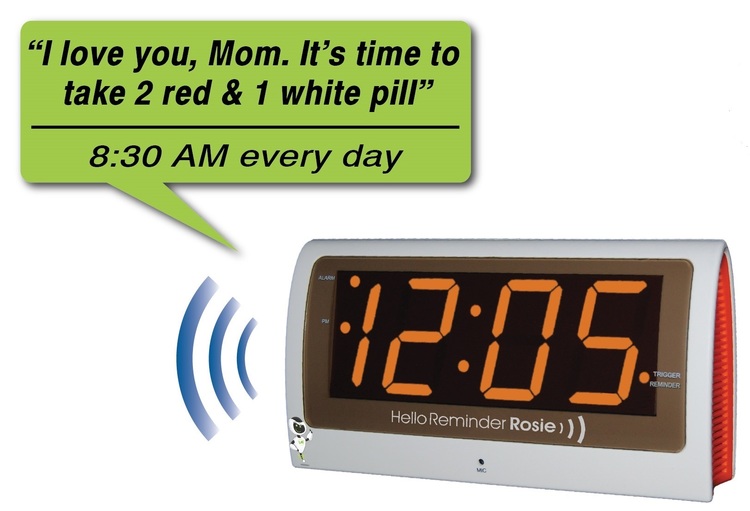 Image of Reminder Rosie 25-Alarm Voice Controlled Clock by LifeAssist